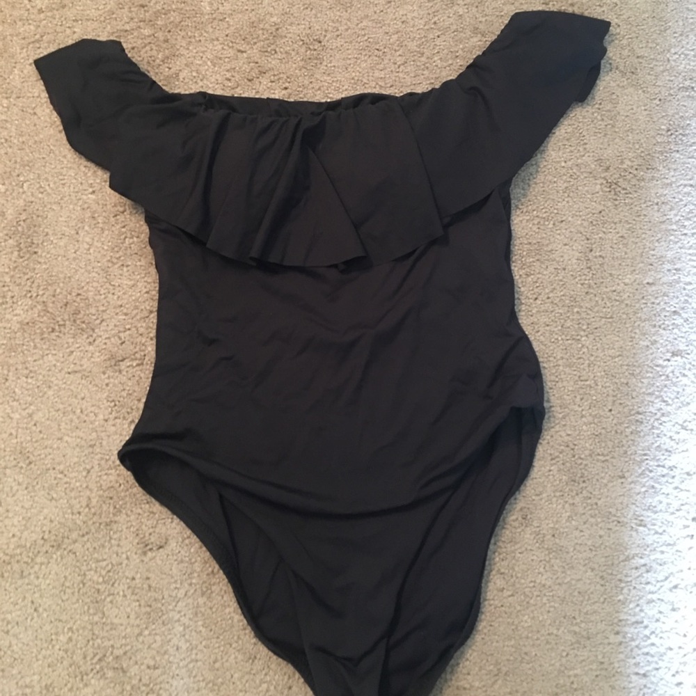 Trina Turk off the shoulder one piece swimsuit